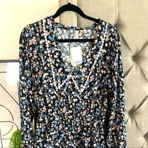 H&M long sleeve floral dress